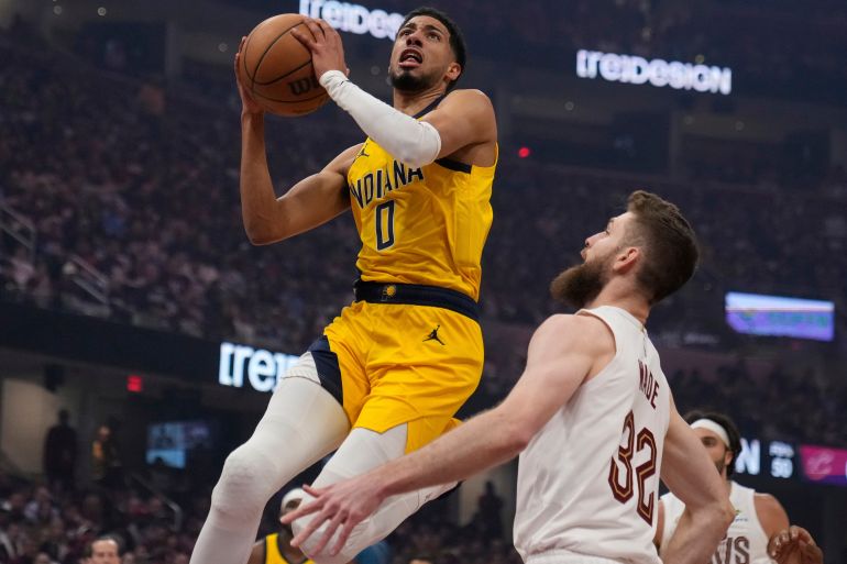 Tyrese Haliburton in action.