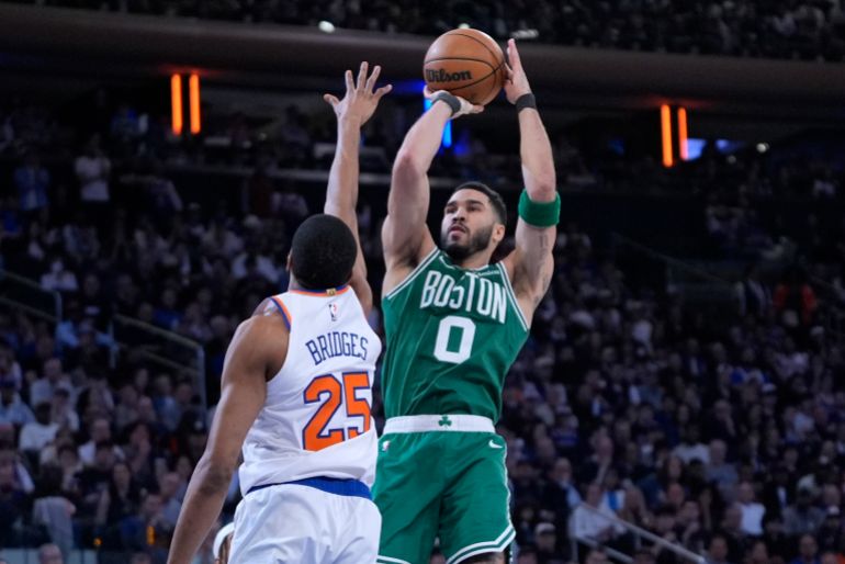Jayson Tatum in action.