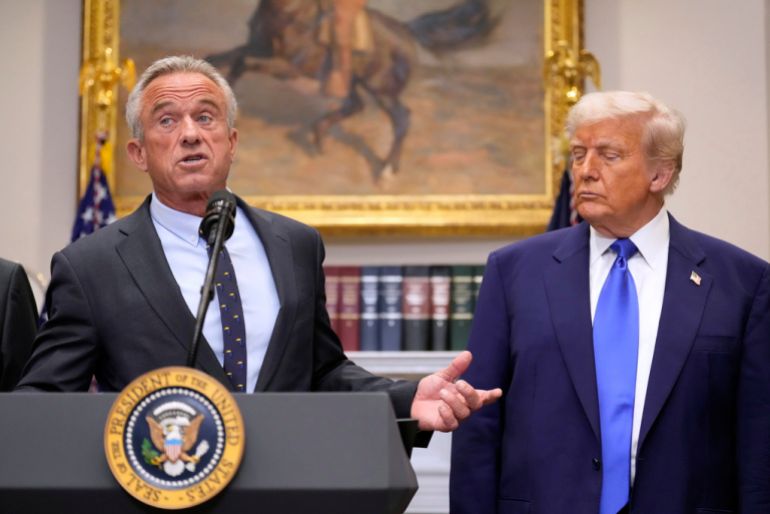 Trump and Robert F Kennedy Jr