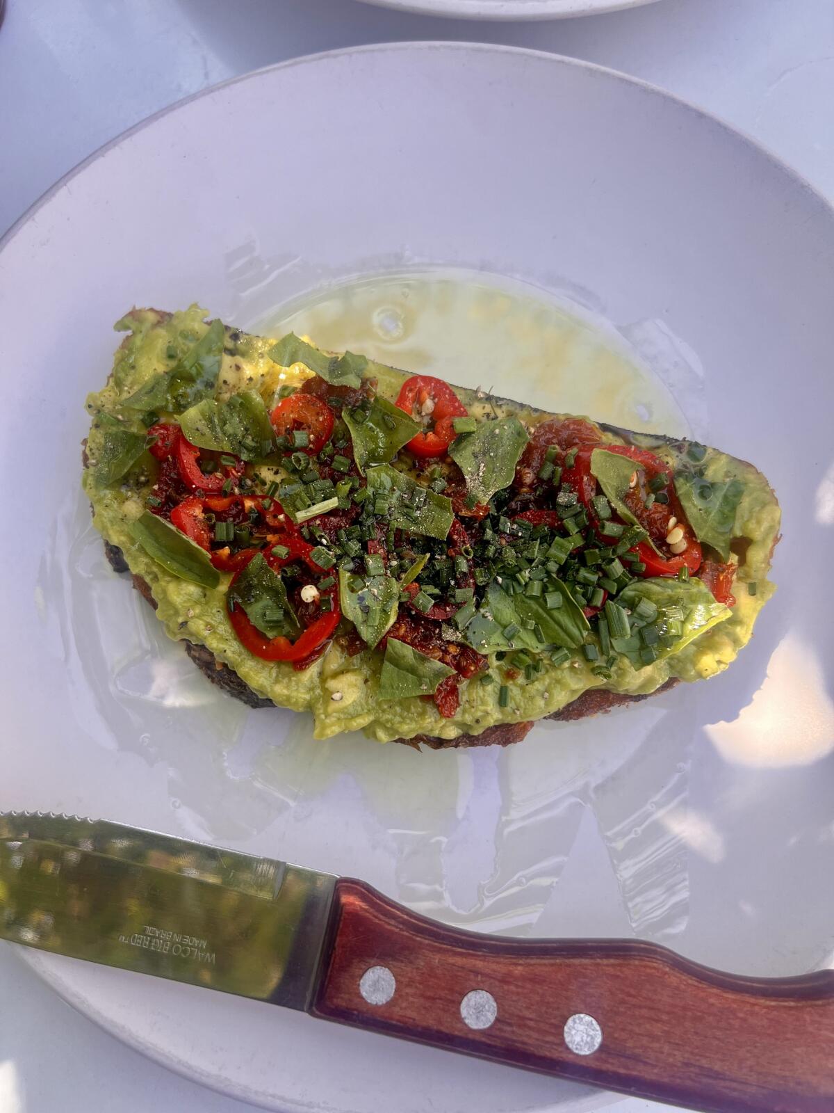 Avocado tartine from Alder & Sage.
