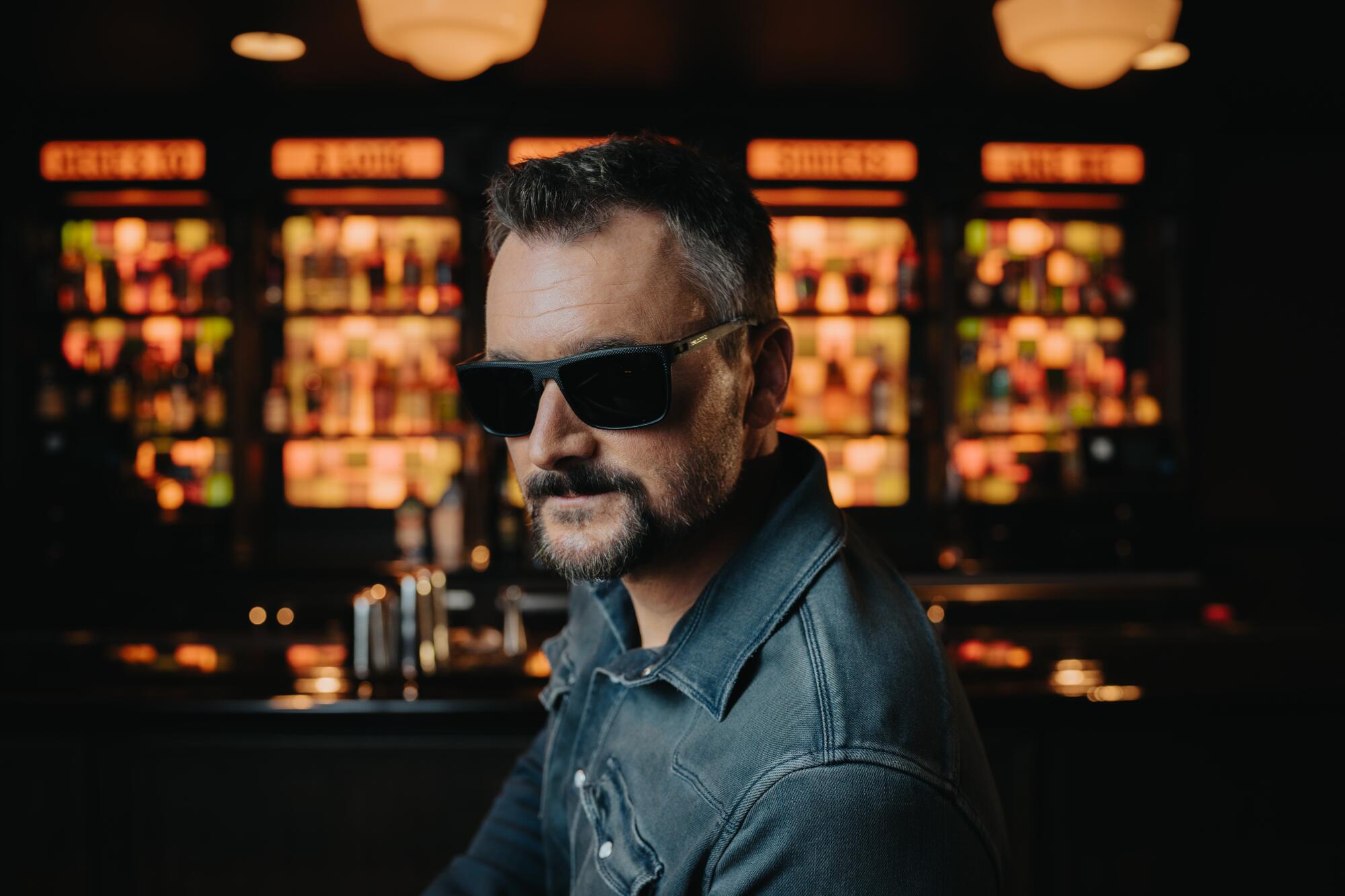 Eric Church at his Chief's bar in Nashville.