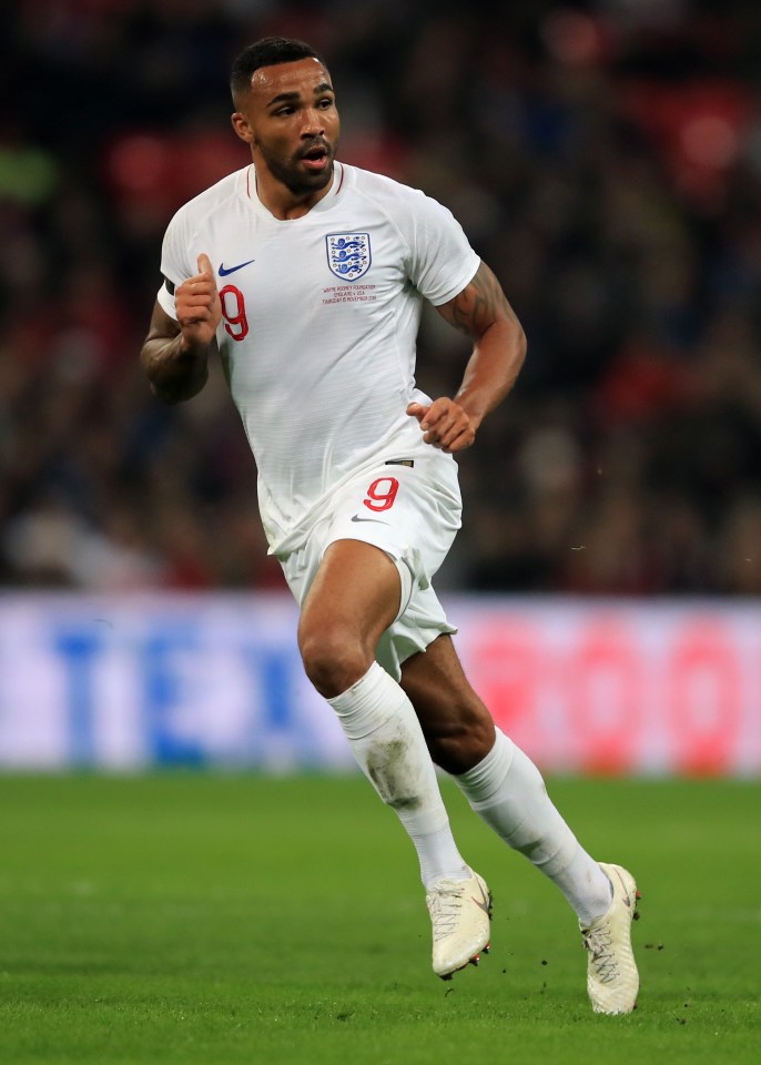 Callum Wilson of England playing soccer.