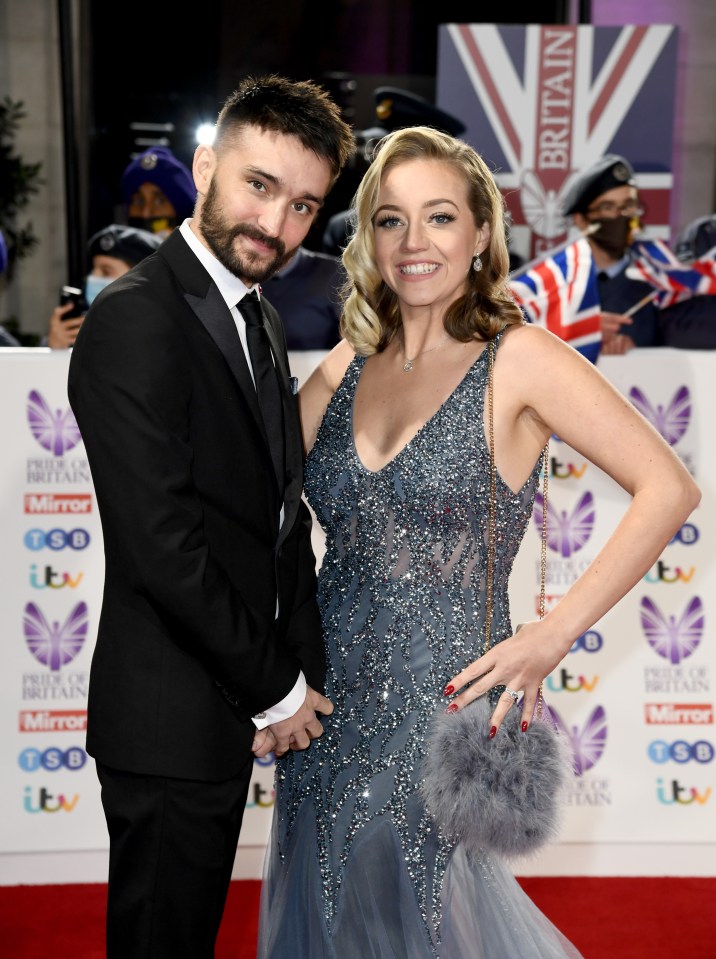 Tom and Kelsey Parker at the Pride of Britain Awards.