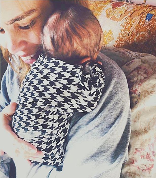 Billie Piper and newborn daughter Tallulah 16/01/19