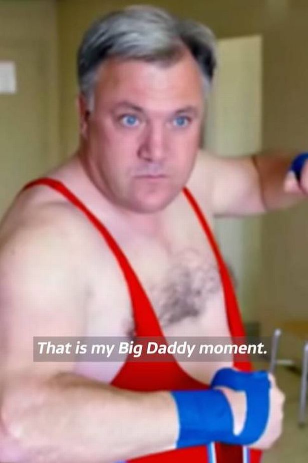 Ed Balls in mankini on GMB