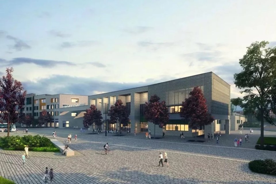 Illustration of Ebbsfleet Garden City in the UK.