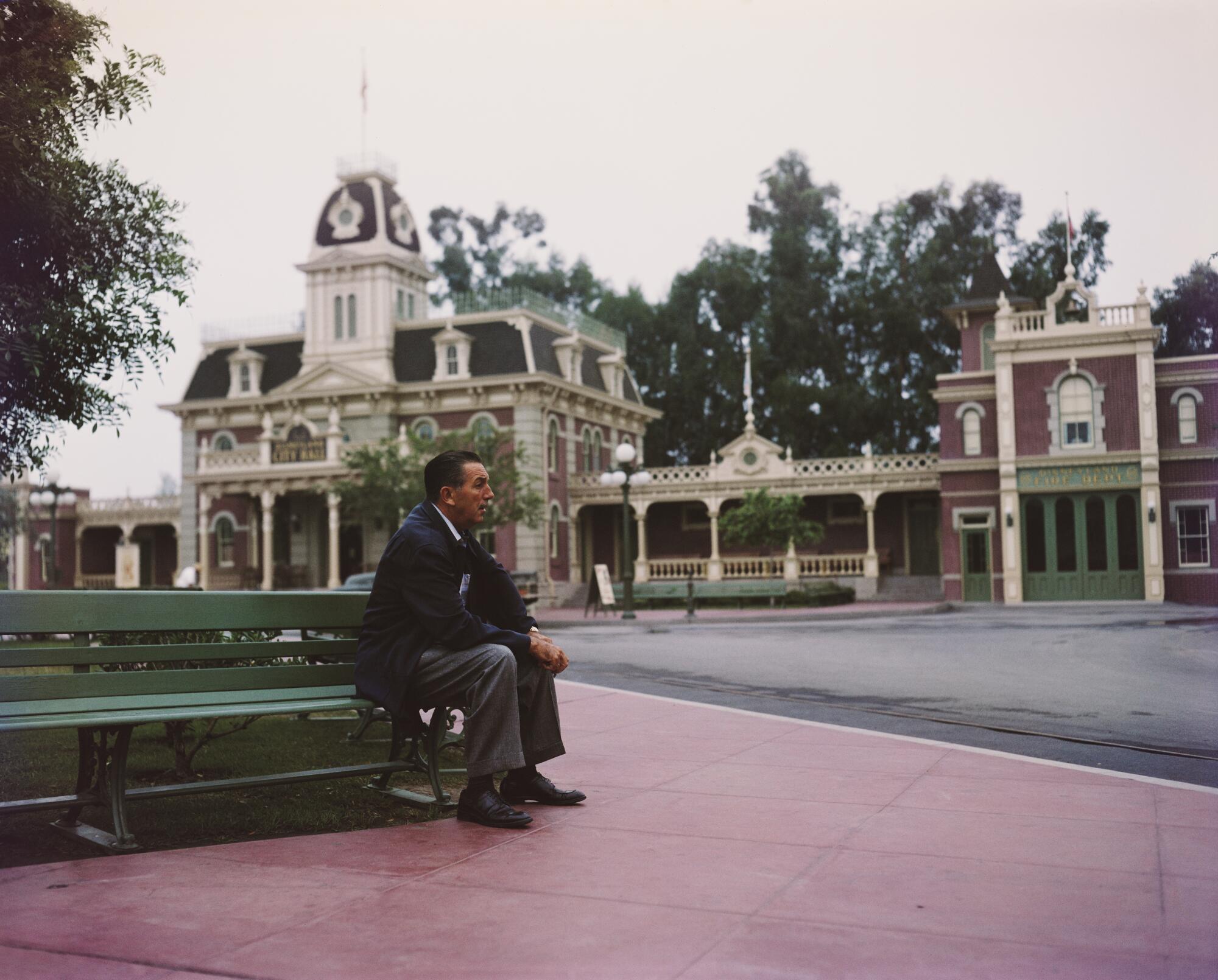 Portrait of American movie producer, artist and animator Walt Disney