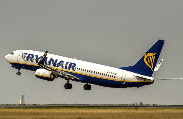 Image of Ryanair flight taking off