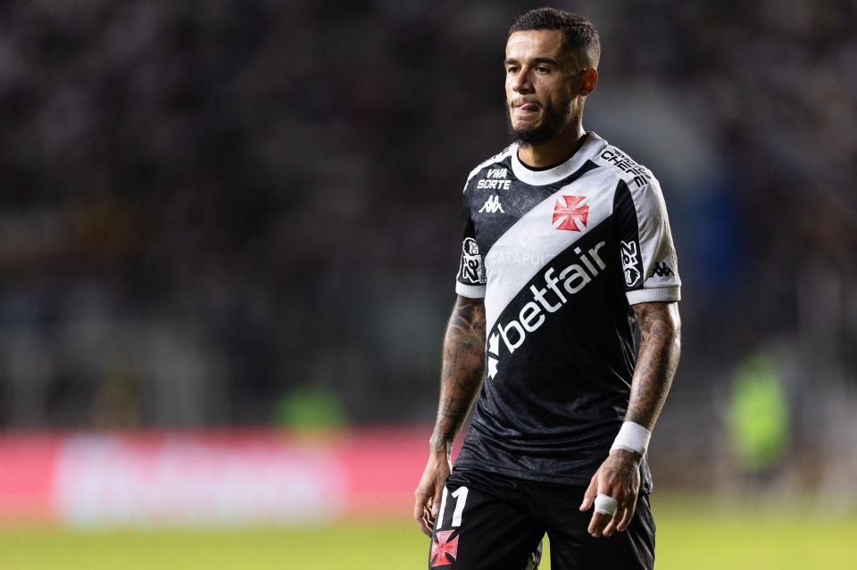 Philippe Coutinho of Vasco da Gama during a soccer match.