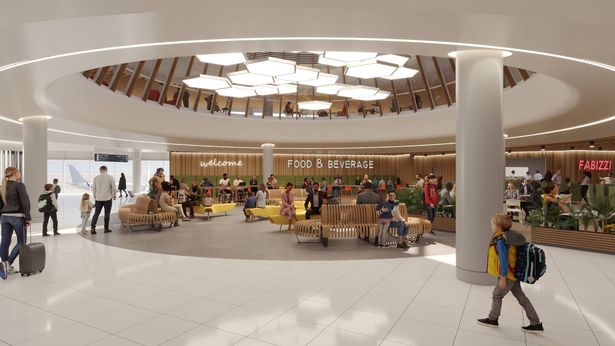 A mock-up of the new terminal