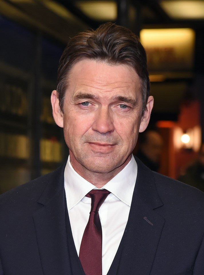 Headshot of Dougray Scott at a film premiere.