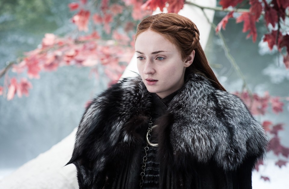 Sophie Turner in Game of Thrones season 7.