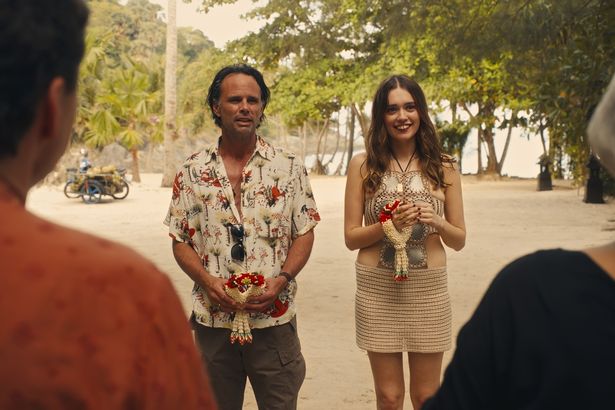 The pair played mysterious Rick Hackett and his girlfriend Chelsea
