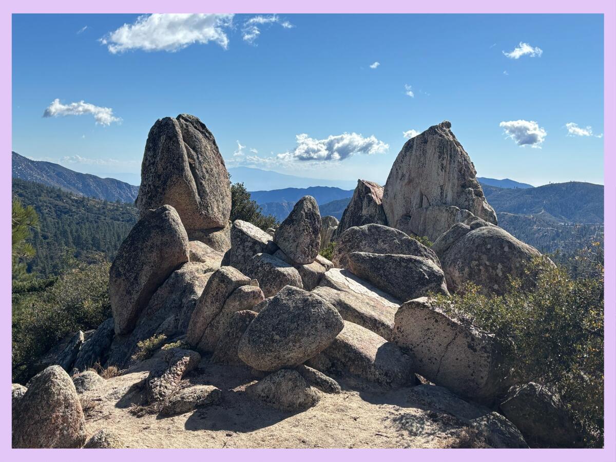 A pile of boulders at Mt. Hillyer.