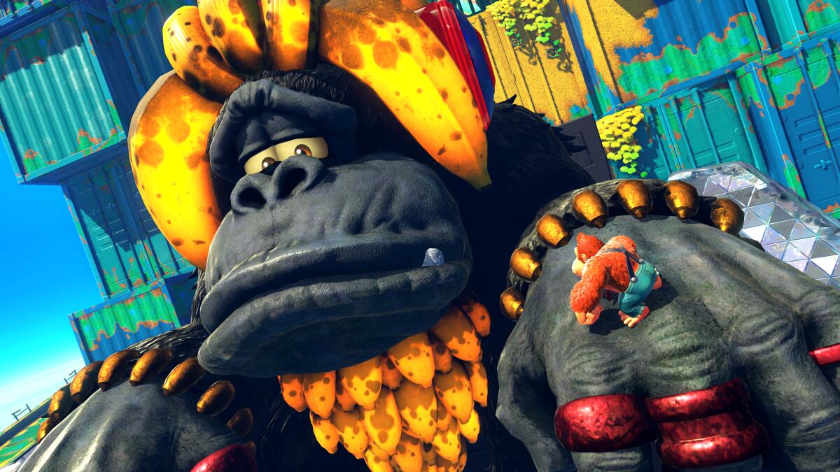 A giant Donkey Kong