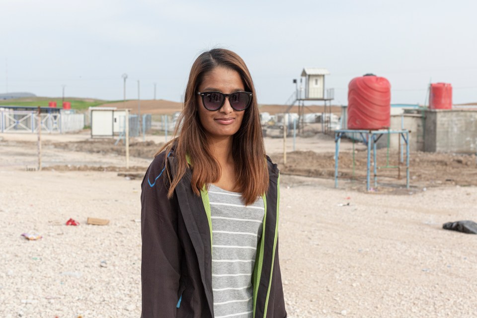 Shamima Begum at Roj Camp in Syria.