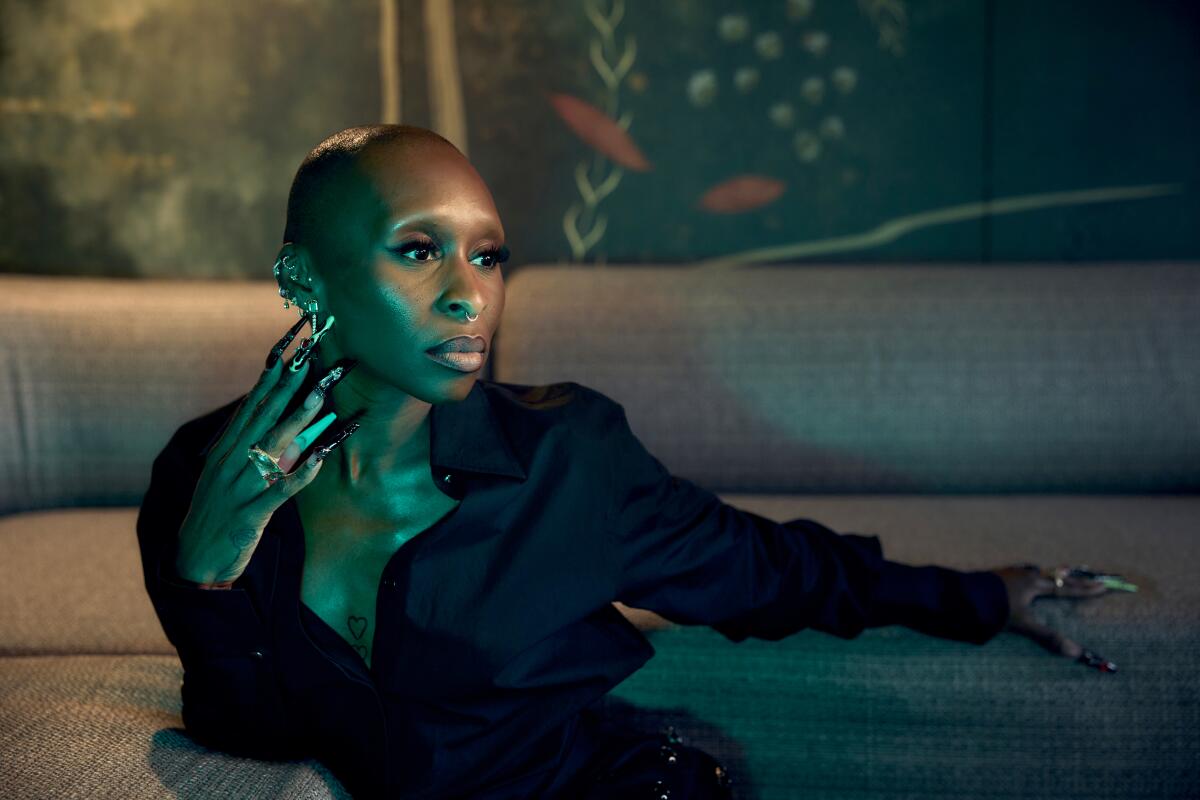 Cynthia Erivo poses for a portrait October 28, 2024, in New York.