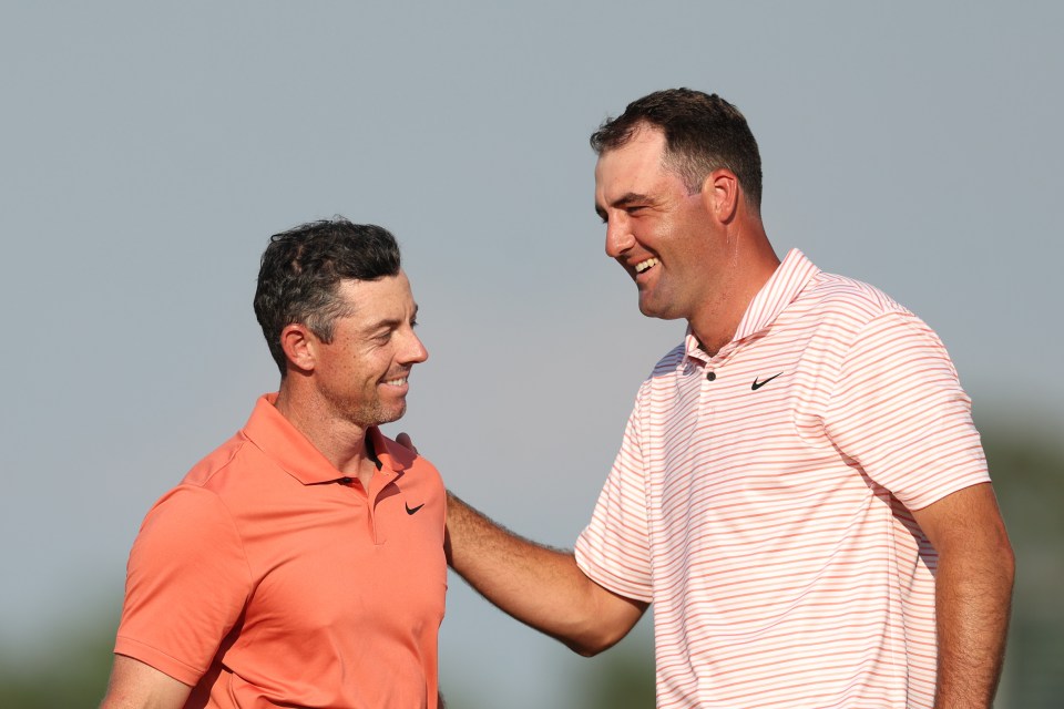 Rory McIlroy and Scottie Scheffler at the U.S. Open.