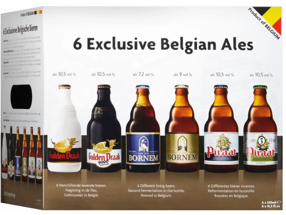 Box of six exclusive Belgian ales.