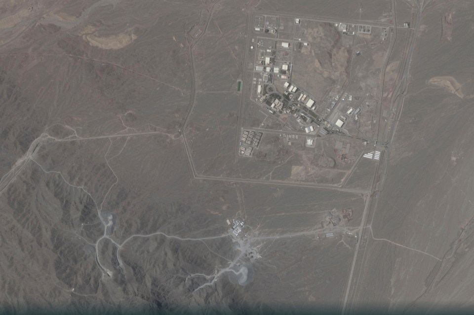 Satellite image of the Natanz nuclear facility in Iran.