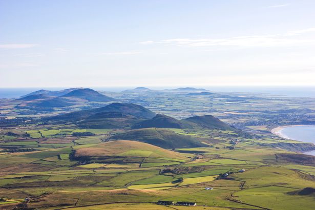View of the landscape of the Llŷn Peninsula