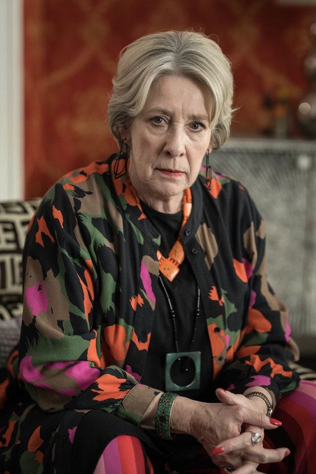 Phyllis Logan stars as Cora Felton in Murder Most Puzzling