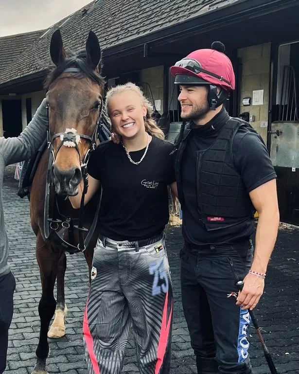 JOJO SIWA VISITS THE STABLES WITH CHRIS HUGHES.
