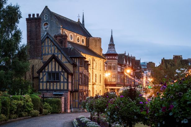 Large Panorama, Castle Street, Shrewsbury, Shropshire, England