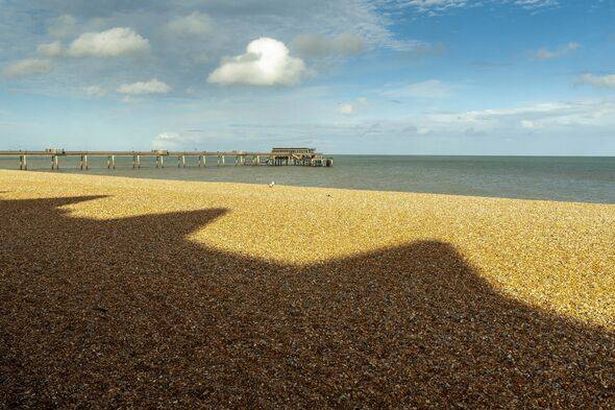Wide angle view of Deal harbour