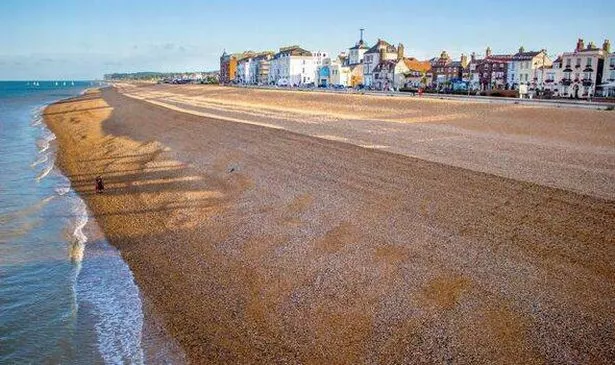 View of the sea in Deal Kent 