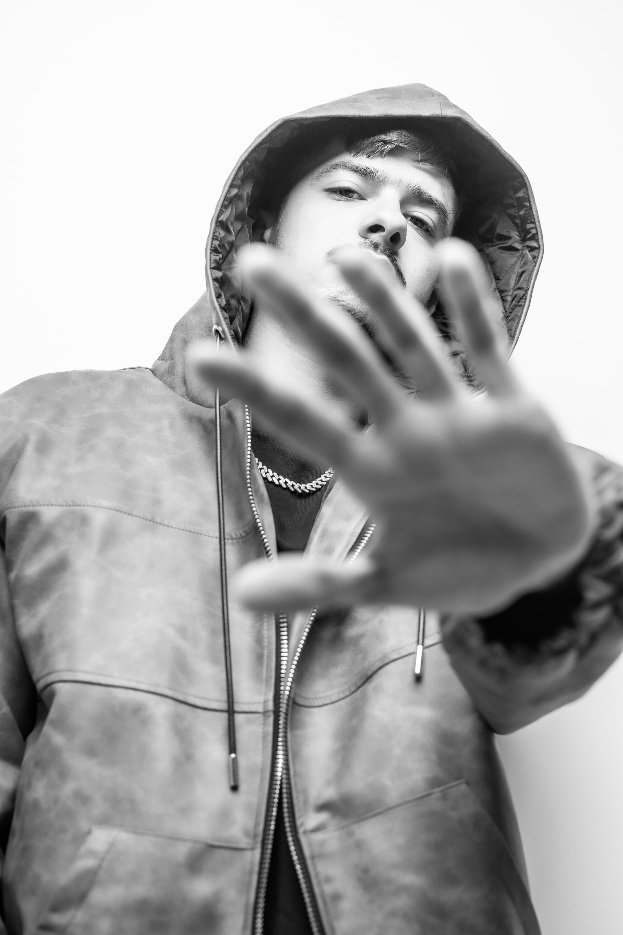 Kane Rodriguez poses for "La Batuta" promotional photo.
