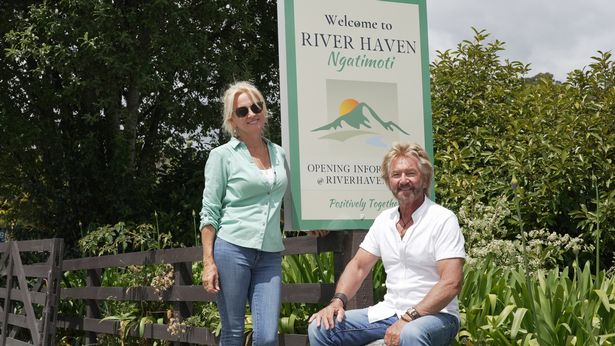Noel and his wife Liz Davies at their haven in New Zealand