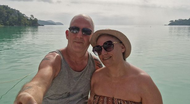 Alison Shah, 60, and her partner, Richard Kay, 52. 