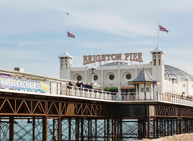 Pier at Brighton on south coast of England