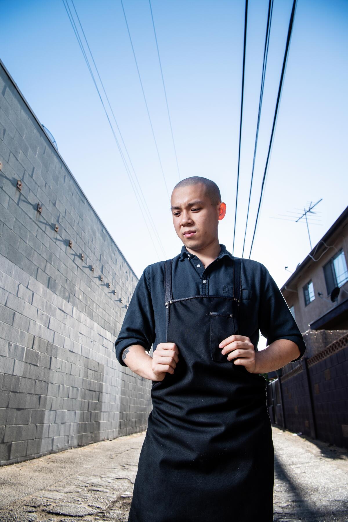SANTA MONICA, CA- October 18, 2019: Kato chef-owner, Jonathan Yao on Friday, October 18, 2019. 