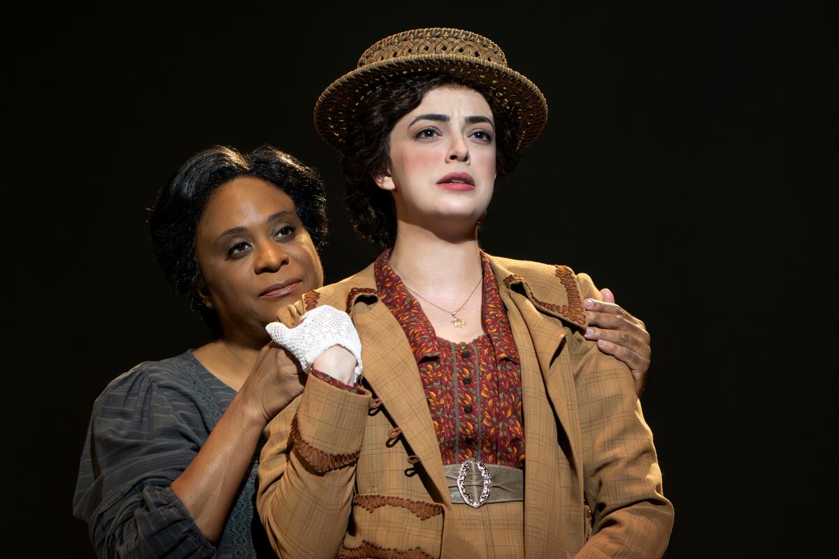 Danielle Lee Greaves, left, and Talia Suskauer in the national tour of "Parade."