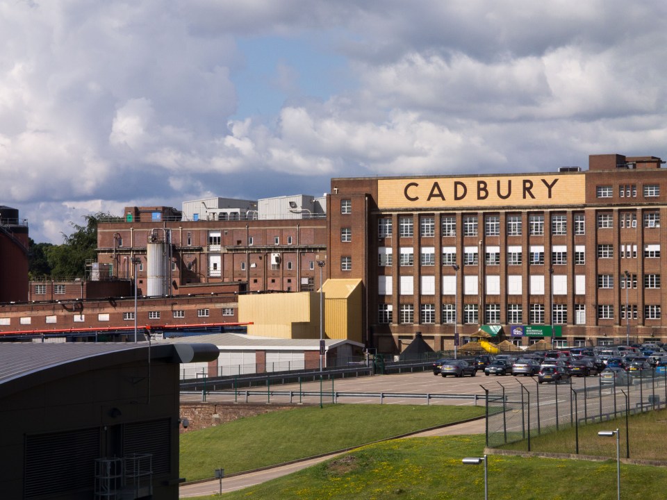 Cadbury chocolate factory in Bournville.