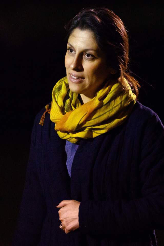 Nazanin Zaghari-Ratcliffe upon arrival in the UK.