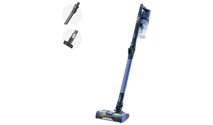 Cordless stick vacuum with attachments.