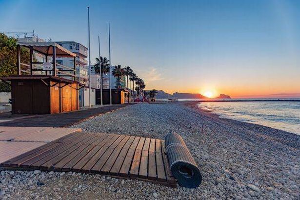 Sunrise over Altea beach