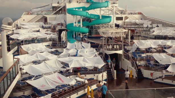 Camps set up on deck