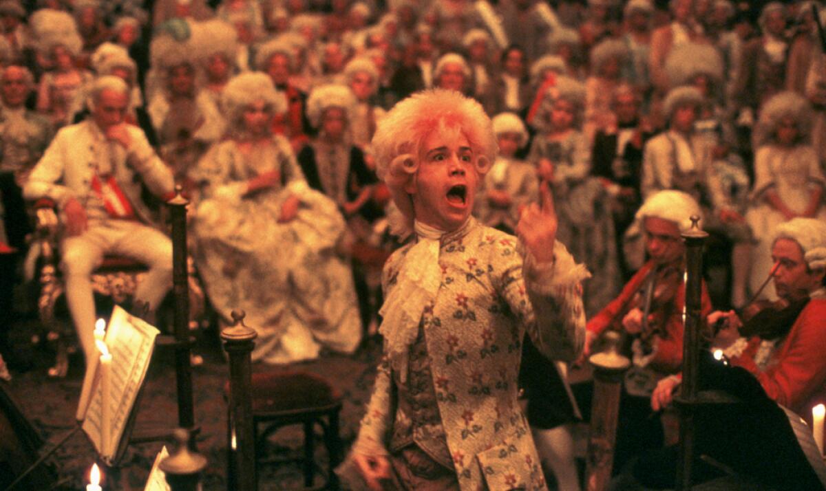 Tom Hulce in the Oscar-winning 1984 film "Amadeus."