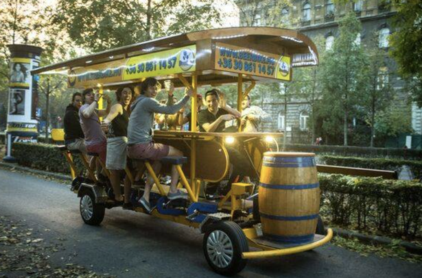 Budapest have already banned pedal-powered 'beer bikes'