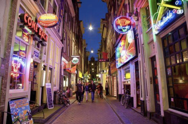 Amsterdam's Red Light District is a popular area for visitors 