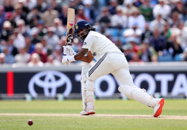 KL Rahul in action.