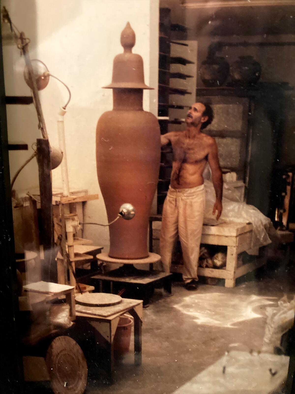 An undated photo of ceramicist Michael Frimkiss.