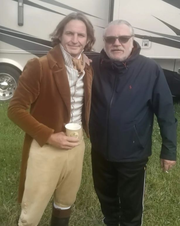 Adams was arrested on set