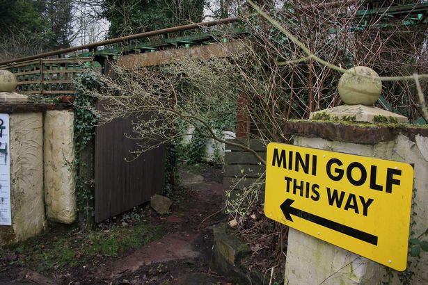 These are the eerie pictures inside the abandoned Camelot Theme park - which show the ill-fated site covered in graffiti and a number of rides dismantled. See Ross Parry story RPYCAMELOT; The King Arthur-inspired park was boarded up in 2012 after being open to the public for 30 years, which owners blamed on bad weather and events like the Olympics. Urban explorer Matthew Holmes, 23, captured the derelict site in a series of photos which were shared thousands of times after being posted on Facebook. The photos show decapitated statues, graffiti-covered restaurants and rusting roller coasters choked by overgrown vines.