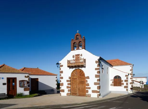 Church of "Las Tricias"  (GarafÃ­a town. La Palma island. Canaries. Spain)
