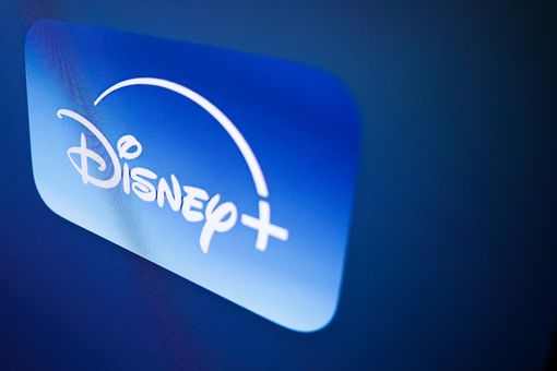 Disney+ logo displayed on a tv screen 